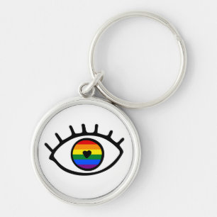 Regenboogoog Sleutelhanger