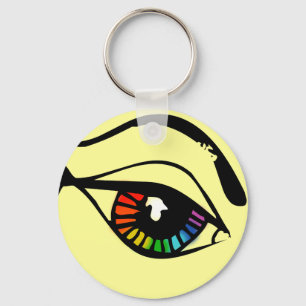 Regenboogoog Sleutelhanger