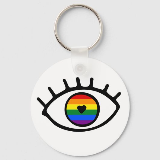 Regenboogoog Sleutelhanger (Voorkant)