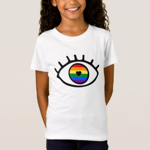 Regenboogoog T-shirt