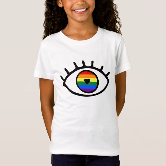 Regenboogoog T-shirt (Voorkant)