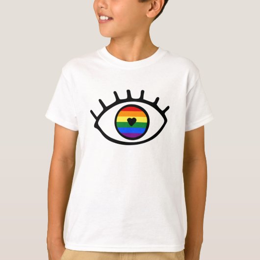 Regenboogoog T-shirt (Voorkant)