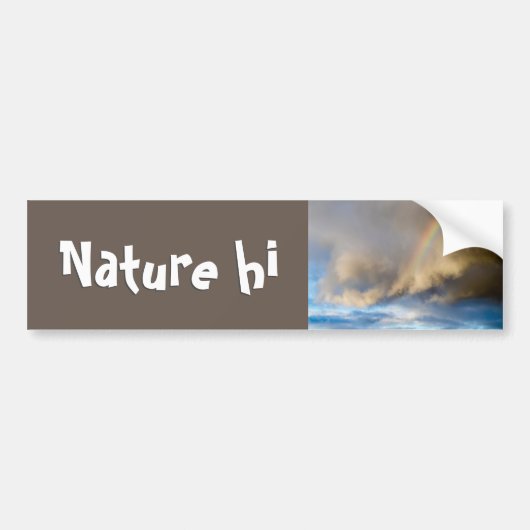 regenboogopstand bumpersticker (Voorkant)