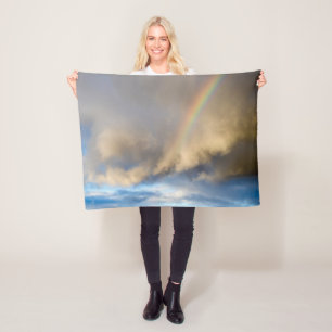 regenboogopstand fleece deken