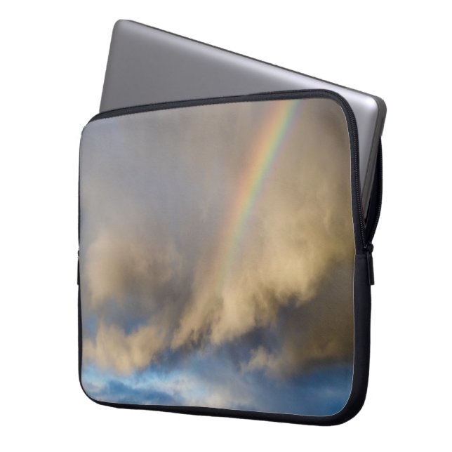 regenboogopstand laptop sleeve (Voorkant Links)