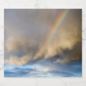 regenboogopstand likeurfles etiket (Enkel label)