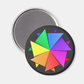 regenboogorigami magneet (Voorkant / Achterkant)