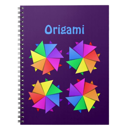 regenboogorigami notitieboek (Voorkant)