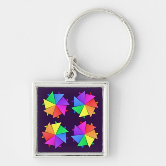 regenboogorigami sleutelhanger (Voorkant)