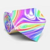 Regenboogorkaangestormd meerkleurig Stropdas (Opgerold)