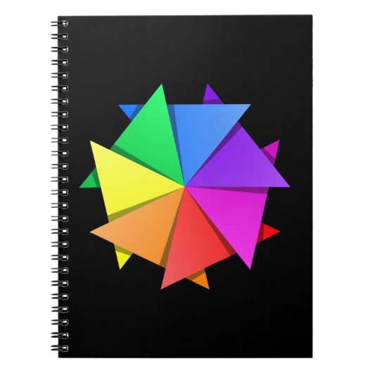 regenboogorogami notitieboek (Voorkant)