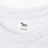 Regenboogpaard - jouw naam labels (Aangebracht)