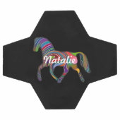 Regenboogpaard - jouw naam voetbal (Enkel)