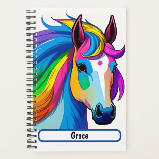 Regenboogpaard met naaktneus planner (Voorkant)