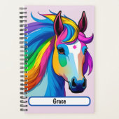 Regenboogpaard met  naaktneus planner (Voorkant)