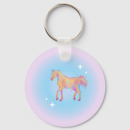 regenboogpaard sleutelhanger (Voorkant)