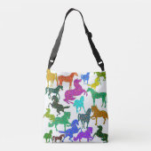 Regenboogpaarden Crossbody Tas (Achterkant)