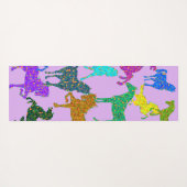 Regenboogpaarden - "Dotty about Horses!" Yoga mat (Achterkant (horizontaal))