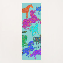 Regenboogpaarden - "Dotty about Horses!" Yoga mat