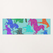 Regenboogpaarden - "Dotty about Horses!" Yoga mat (Voorkant (horizontaal))