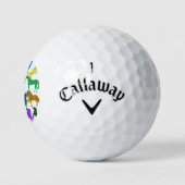 Regenboogpaarden Golfballen (Logo)