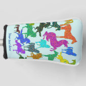 Regenboogpaarden Golfheadcover (Voorkant)