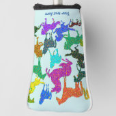 Regenboogpaarden Golfheadcover (Draai 90)