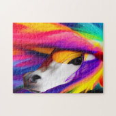 Regenboogpaarden Legpuzzel (Horizontaal)