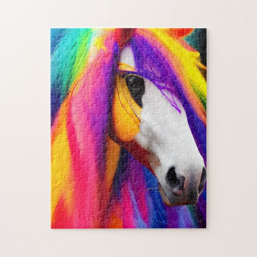 Regenboogpaarden Legpuzzel (Verticaal)