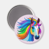 Regenboogpaarden Magneet (Voorkant / Achterkant)