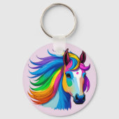 Regenboogpaarden Sleutelhanger (Voorkant)