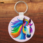 Regenboogpaarden Sleutelhanger (Voorkant)
