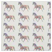 Regenboogpaarden Stof (Swatch)