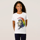 Regenboogpaarden T-shirt (Voorkant volledig)