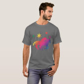 Regenboogpaarden T-shirt (Voorkant volledig)