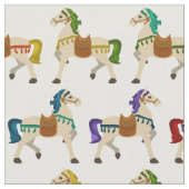 regenboogpaarden wit stof (Close Up)