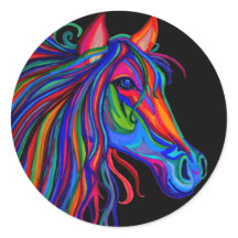 regenboogpaardenkop