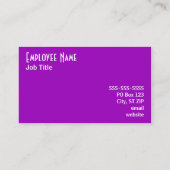 RegenboogPaars Visitekaartje (Achterkant)