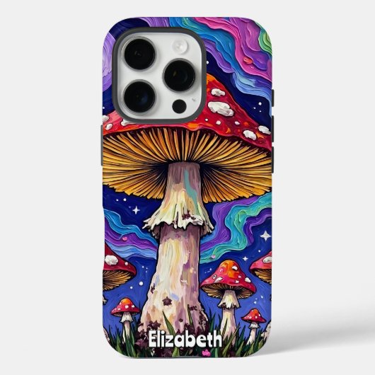 regenboogpaddenstoelenweide Case-Mate iPhone case (Achterkant)