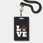 Regenboogpag Badge (Achterkant met lanyard)