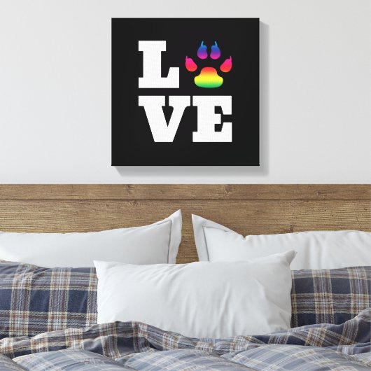 Regenboogpag Canvas Afdruk (Insitu (Slaapkamer))