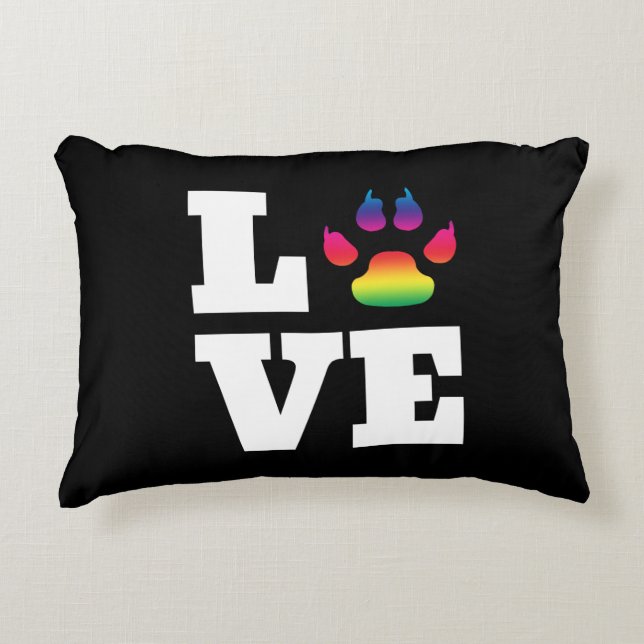 Regenboogpag Decoratief Kussen (Voorkant)