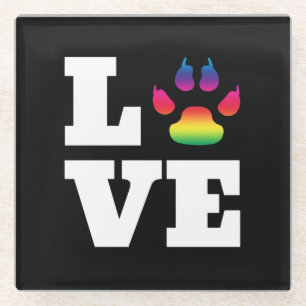 Regenboogpag Glazen Onderzetter