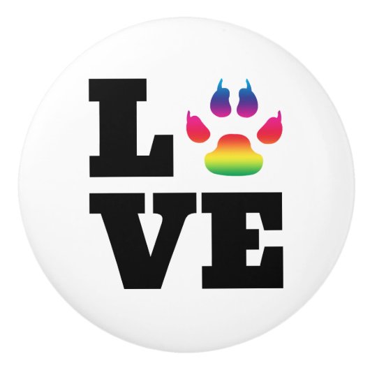 Regenboogpag Keramische Knop (Voorkant)