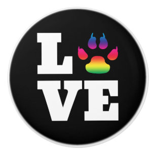 Regenboogpag Keramische Knop