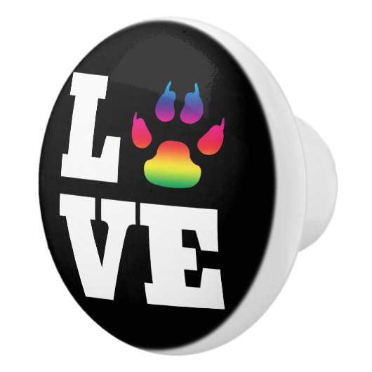 Regenboogpag Keramische Knop (Rechts)