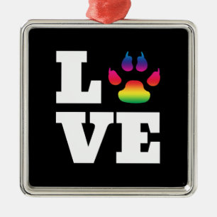 Regenboogpag Metalen Ornament