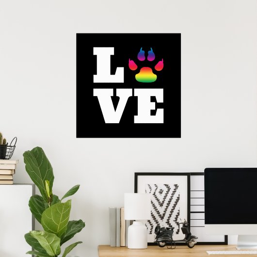 Regenboogpag Poster (Thuiskantoor)