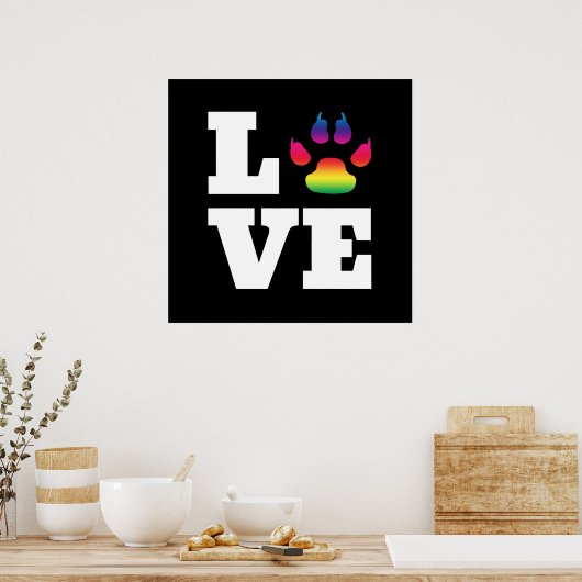 Regenboogpag Poster (Keuken)