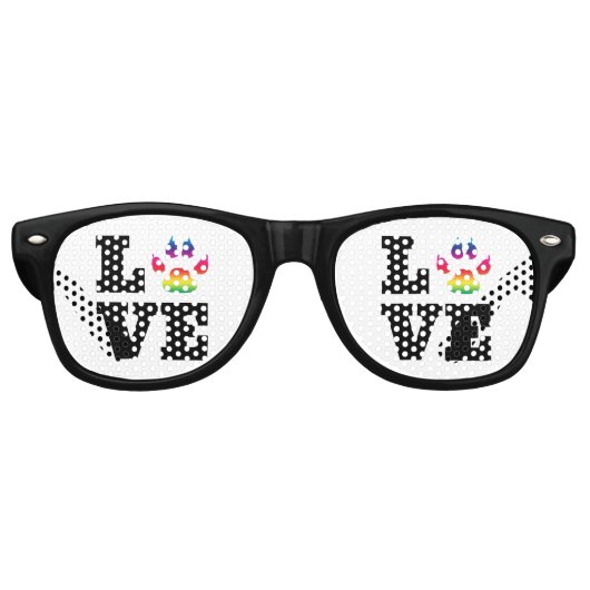 Regenboogpag Retro Zonnebril (Voorkant)